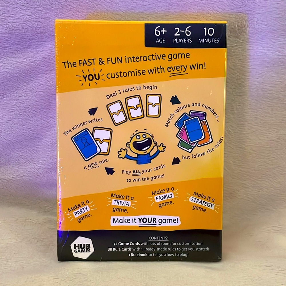 NIB Blank Card Game for 2-6 Players.  Age 6+. - Picture 2 of 3